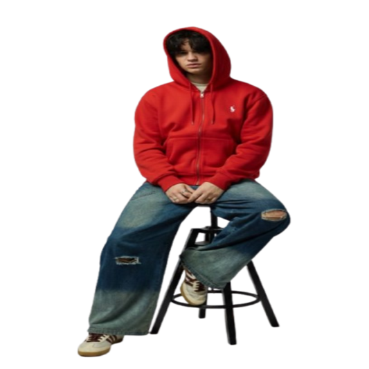 UNSEEN CULT™ Zip Hoodie – Signal Edition (Red)