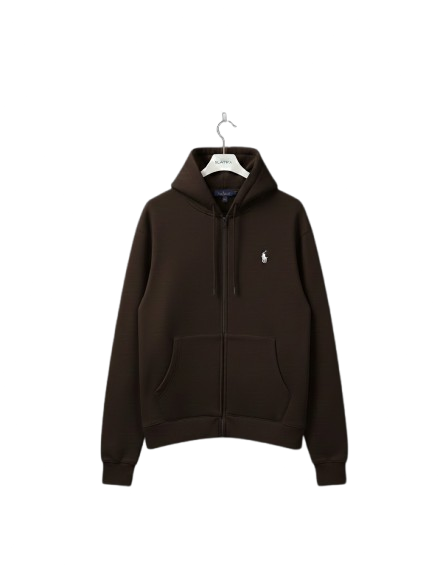 UNSEEN CULT™ Zip Hoodie – Shadow Earth (Dark Brown)