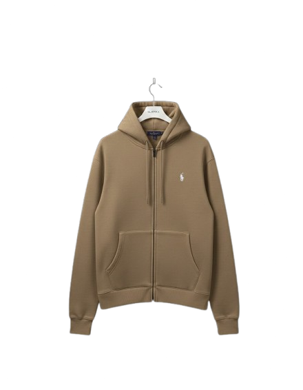 UNSEEN CULT™ Zip Hoodie – Grounded Form (Beige)
