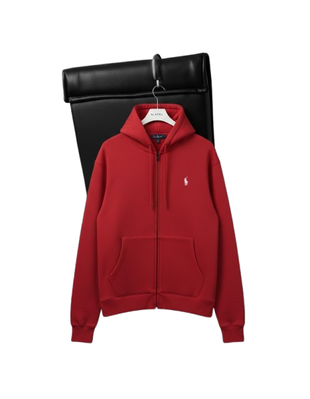 UNSEEN CULT™ Zip Hoodie – Signal Edition (Red)